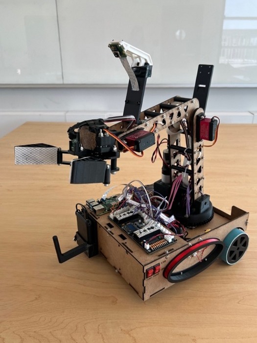 The assembled robot